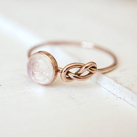 Infinity Knot Ring Engagement Ring